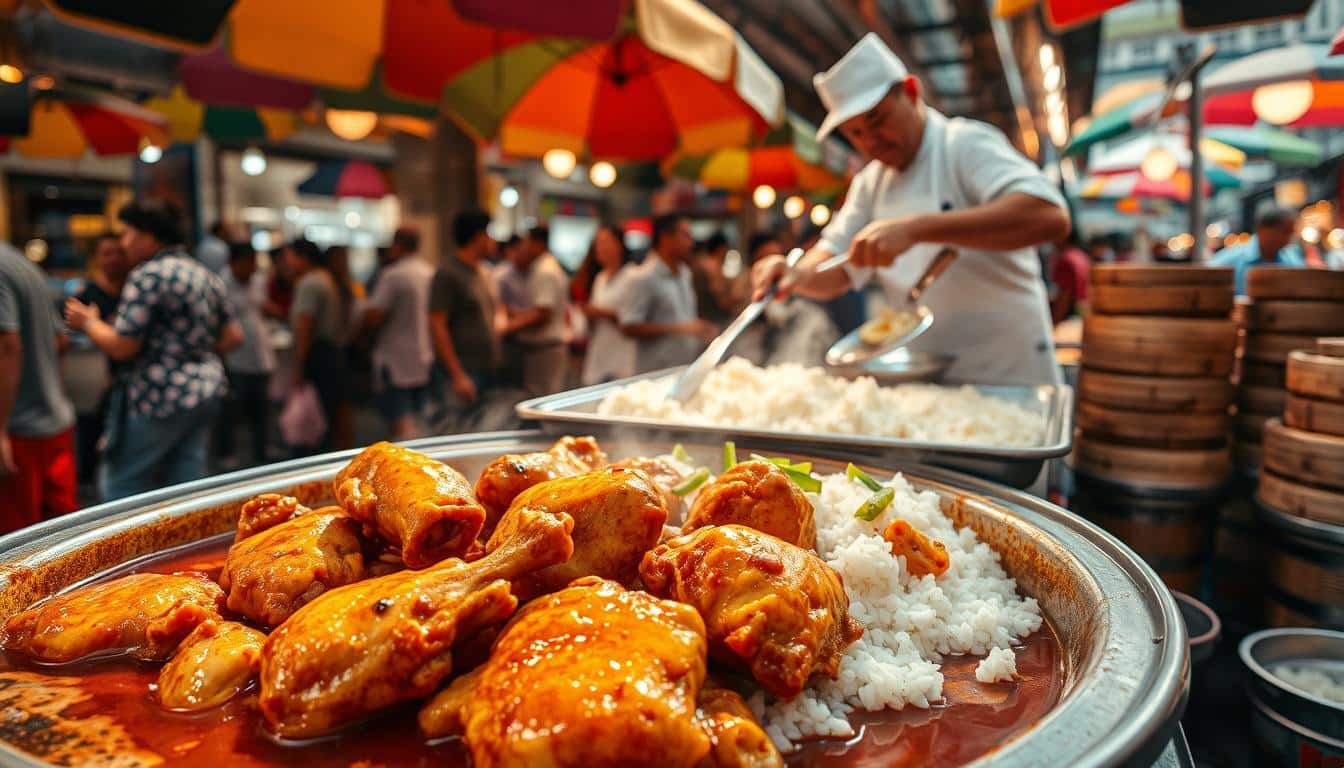 chicken over rice